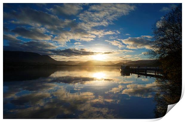 Ullswater Dusk Print by Tracey Whitefoot