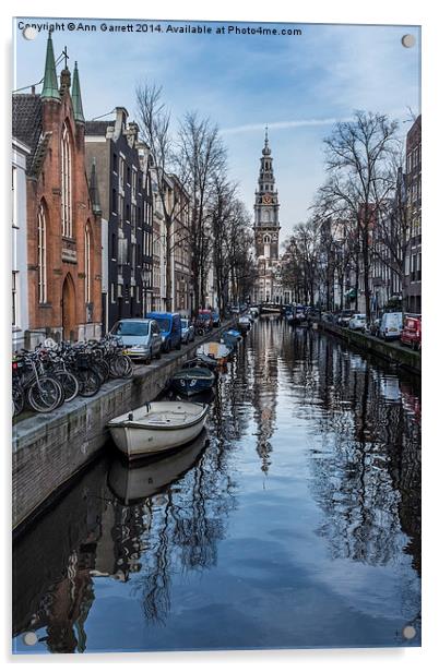 Amsterdam Backwater Acrylic by Ann Garrett