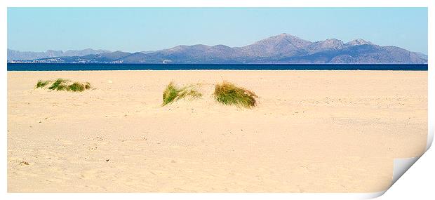 The Beach Mallorca Print by Peter F Hunt