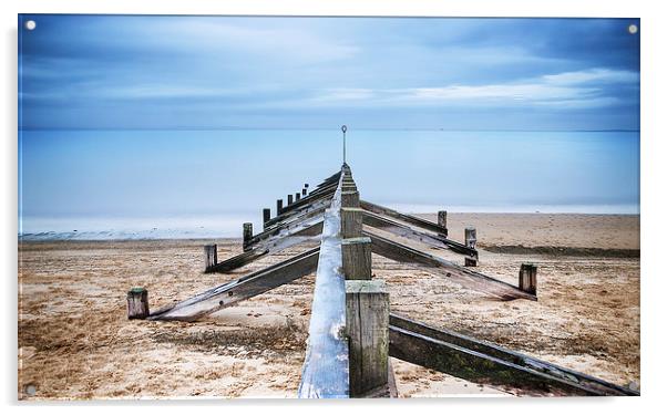 Portobello Wave Breaker Acrylic by Keith Thorburn EFIAP/b