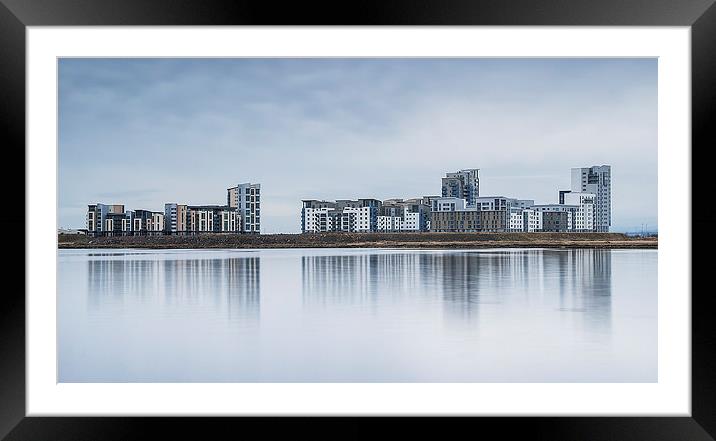 Newhaven Skyline Framed Mounted Print by Keith Thorburn EFIAP/b