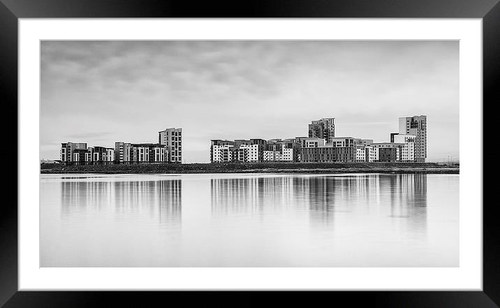 Newhaven Skyline Framed Mounted Print by Keith Thorburn EFIAP/b