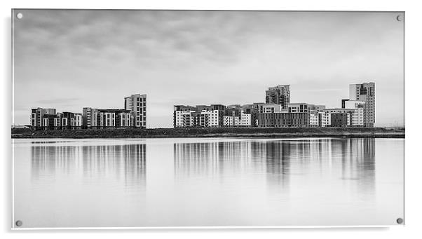 Newhaven Skyline Acrylic by Keith Thorburn EFIAP/b
