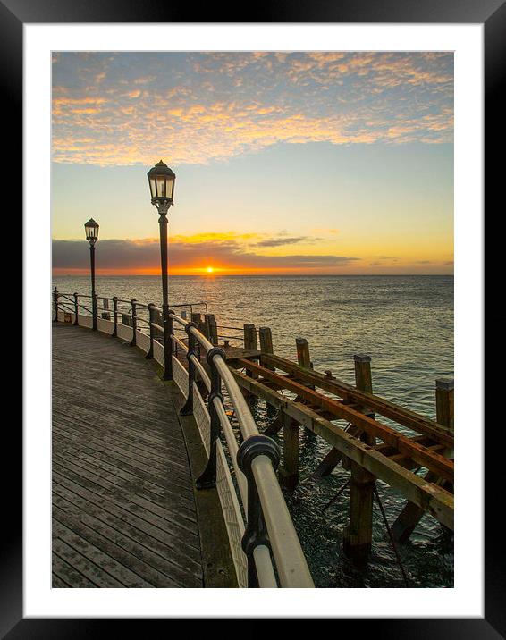 Sunrise Worthing Pier Framed Mounted Print by Clive Eariss
