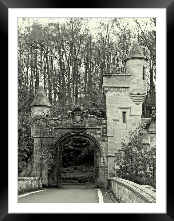 Gatehouse and turrets Framed Mounted Print by Bill Lighterness