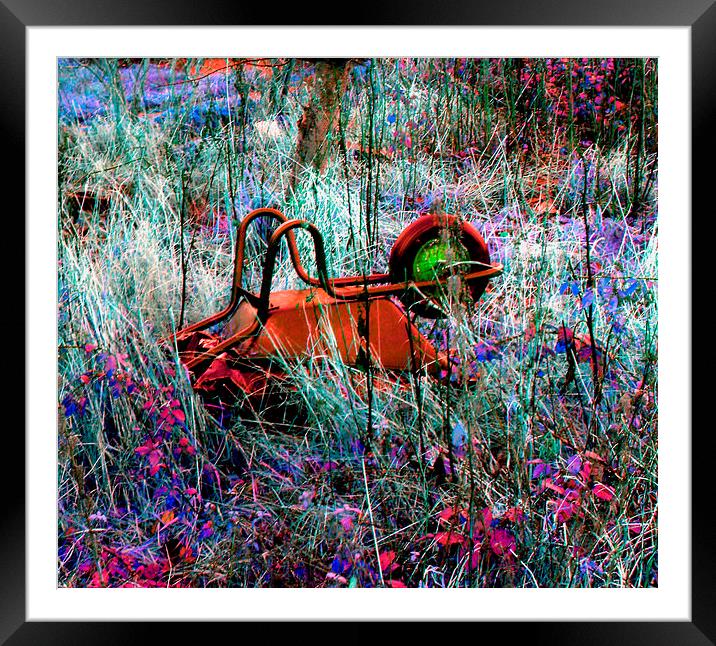 ALL WHEELBARROWED OUT Framed Mounted Print by Jacque Mckenzie