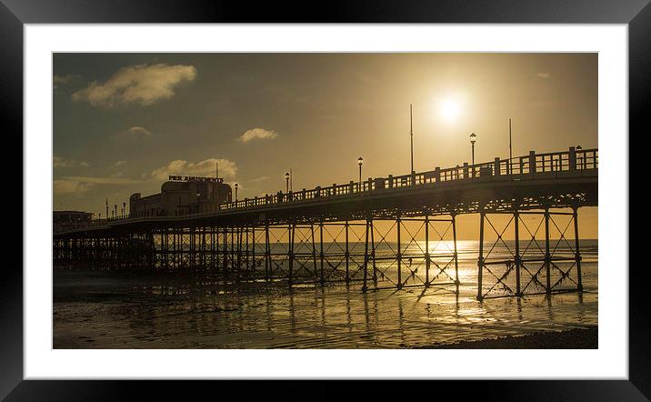 Late Sunshine Worthing Framed Mounted Print by Clive Eariss