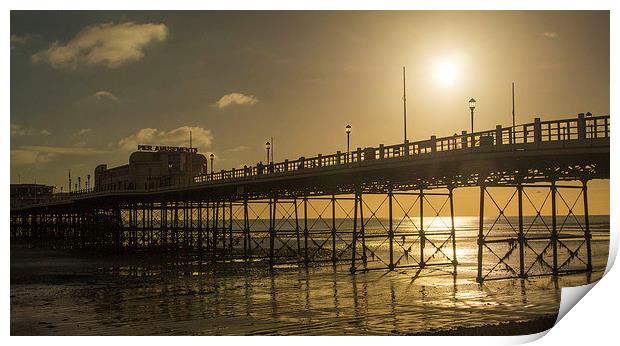 Late Sunshine Worthing Print by Clive Eariss