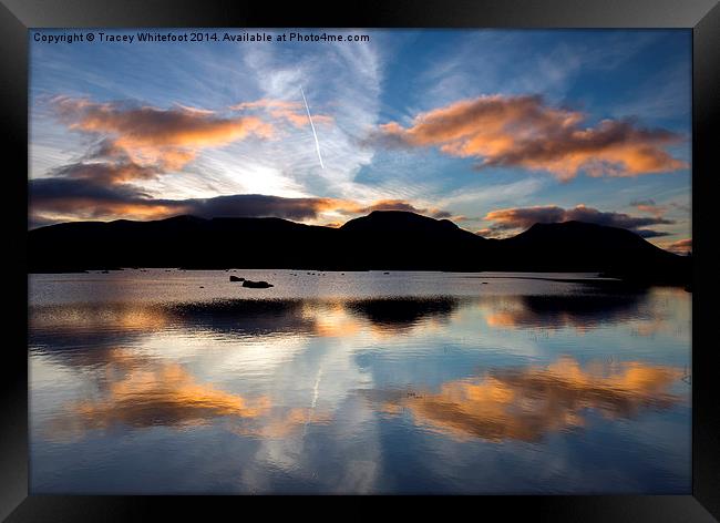 Loch Ba Sunrise Framed Print by Tracey Whitefoot