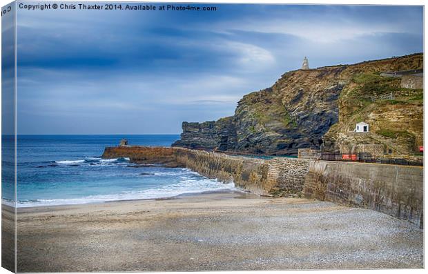 Portreath before the Storms Canvas Print by Chris Thaxter