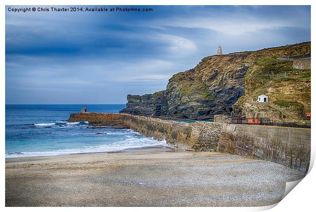 Portreath before the Storms Print by Chris Thaxter