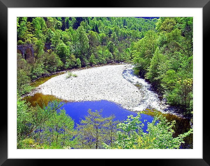 The River Garry at Killiecrankie Framed Mounted Print by Tom Gomez