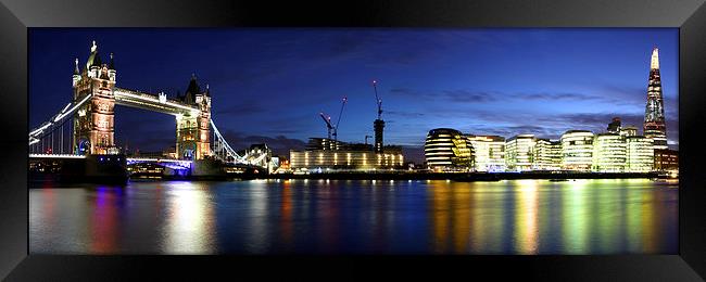 Wide London Panorama Framed Print by Oxon Images
