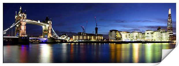 Wide London Panorama Print by Oxon Images