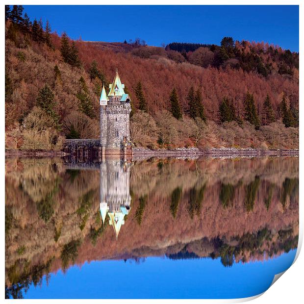 Fairtytale castle reflection Print by James Meacock