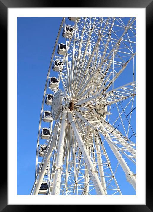 Brighton Wheel Framed Mounted Print by Stephanie Chapman