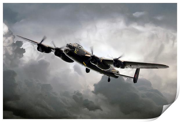 Avro Lancaster Print by J Biggadike