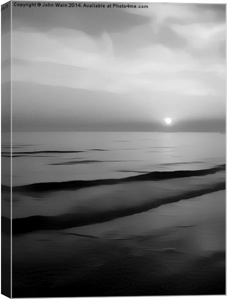 Perfect Night in Black & White Canvas Print by John Wain