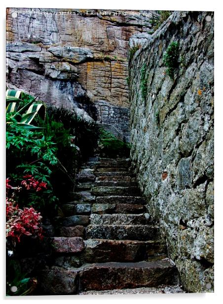 Stairway Acrylic by macaulay sanders