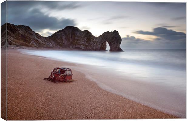 Lost Property at Durdle Door Canvas Print by Chris Frost