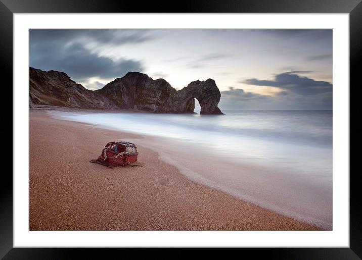Lost Property at Durdle Door Framed Mounted Print by Chris Frost