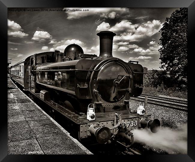 Waiting at the Station Framed Print by Ian Lewis