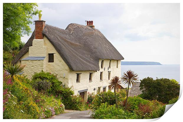Cornish Cottage at The Lizard Print by John B Walker LRPS