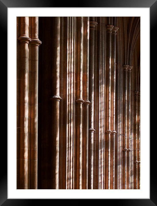Pillars of Light Framed Mounted Print by John B Walker LRPS