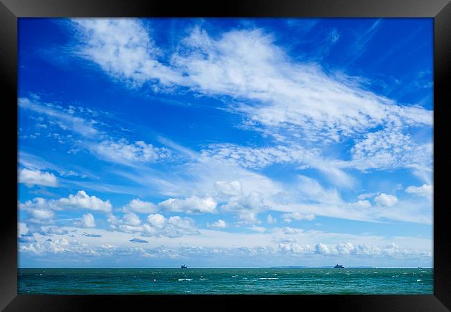 Skies Over the English Channel Framed Print by John B Walker LRPS