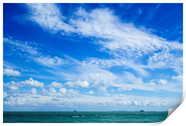 Skies Over the English Channel Print by John B Walker LRPS