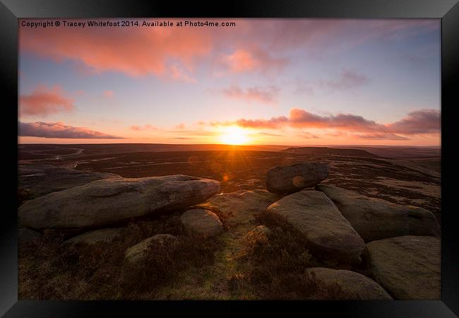Stanage Edge Framed Print by Tracey Whitefoot