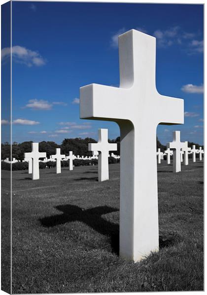 Military Cross Canvas Print by Mike Higginson