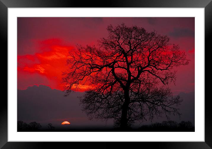 Sunrise Framed Mounted Print by Darren Burroughs