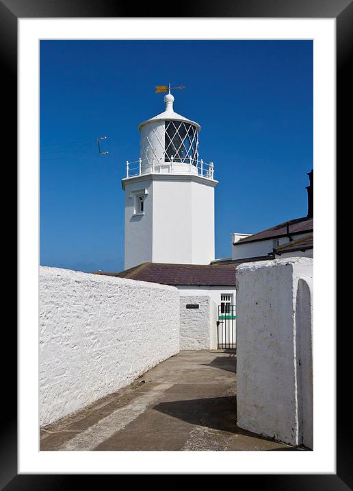Lizard Lighthouse, Cornwall Framed Mounted Print by John B Walker LRPS