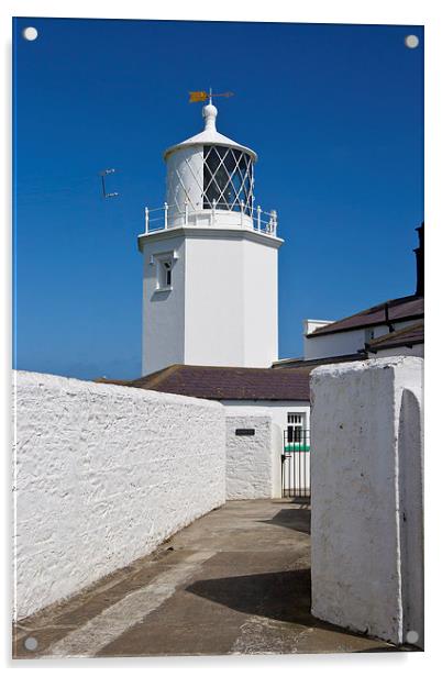 Lizard Lighthouse, Cornwall Acrylic by John B Walker LRPS