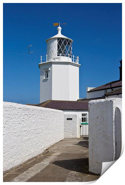 Lizard Lighthouse, Cornwall Print by John B Walker LRPS