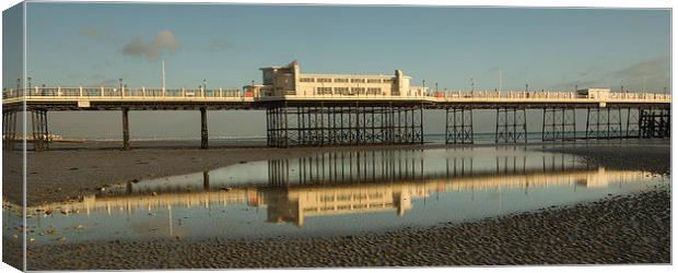 Worthing Reflections Canvas Print by Clive Eariss