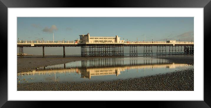 Worthing Reflections Framed Mounted Print by Clive Eariss