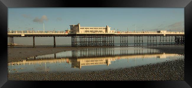 Worthing Reflections Framed Print by Clive Eariss