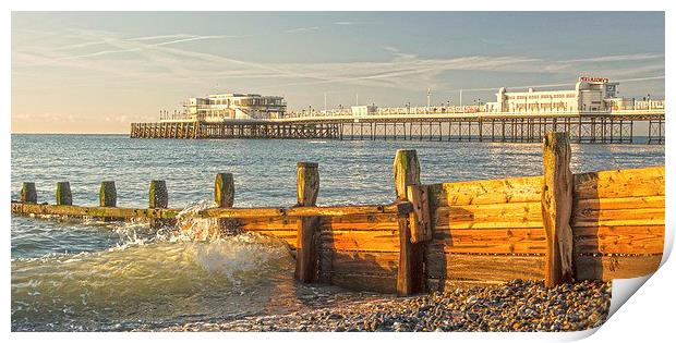 Incoming Wave Worthing Print by Clive Eariss