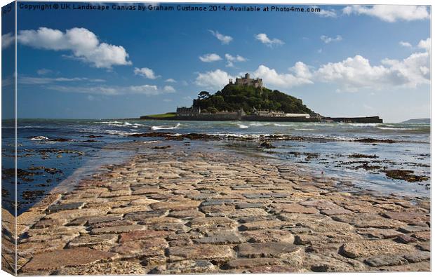 St Michaels Mount, Cornwall Canvas Print by Graham Custance