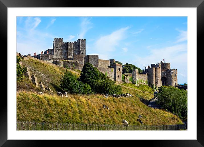 Dover Castle Framed Mounted Print by John B Walker LRPS
