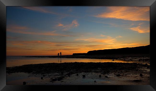 Sunset Stroll Framed Print by James Battersby