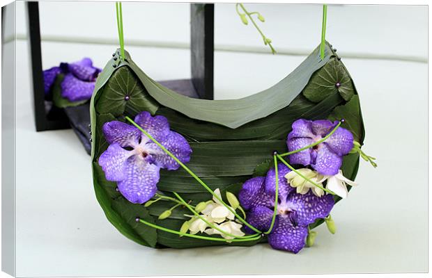 Orchid handbag Canvas Print by Ruth Hallam