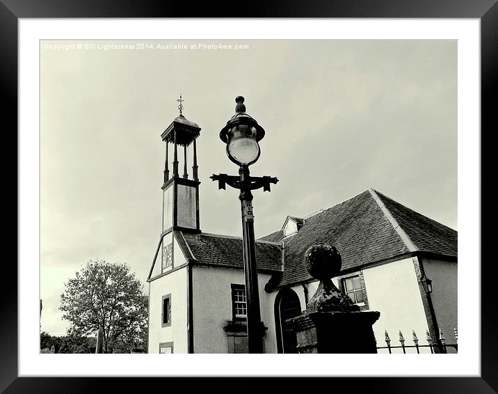 Lamp post and Bell Tower Framed Mounted Print by Bill Lighterness