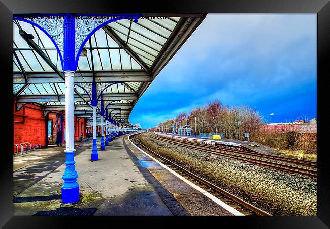 Kilmarnock Train Station Framed Print by Valerie Paterson