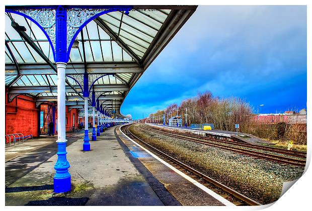 Kilmarnock Train Station Print by Valerie Paterson
