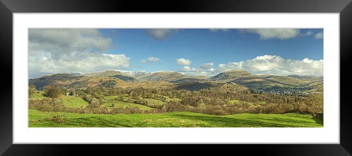 A Lakeland Panorama Framed Mounted Print by Jamie Green