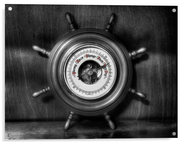 Olde Barometer Acrylic by Ian Mitchell