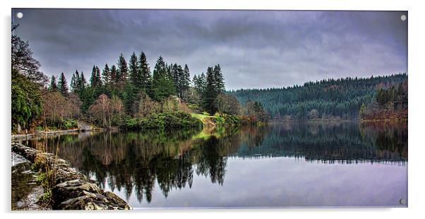 Loch Ard Acrylic by Sam Smith